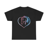 Unisex Heavy Cotton Thoroughbred Horse Tee